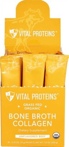 Vital Proteins Organic Grass Unflavored Beef Fed Bone Broth Collagen
