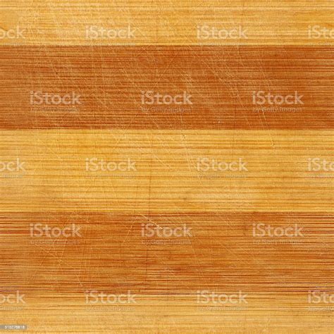 Seamless Bamboo Wood Scratched Board Realistic Texture Stock Photo