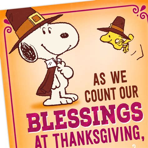 Peanuts® Snoopy And Woodstock Grateful Pilgrims Thanksgiving Card