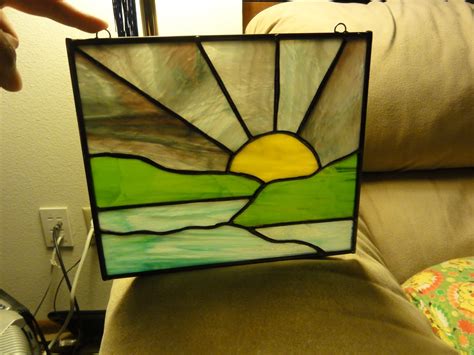 Its A Beadiful Day Final Result Of Landscape Stained Glass