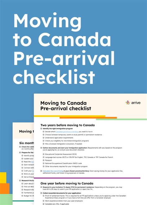 Moving To Canada Checklist Things To Do Before You Leave Home