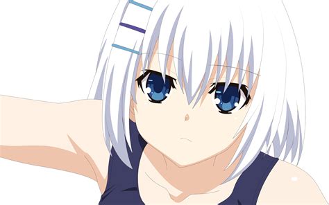 Tobiichi Origami Date A Live Absurdres Highres Vector Trace 10s 1girl Blue Eyes Close Up