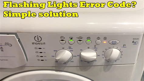 indesit flashing lights error code solution fix wixl85 washing machine how to clean filter