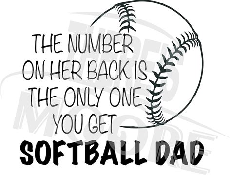 Softball Dad Svg Etsy