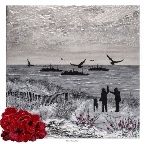 I Saw Three Ships By Remembrance Artist Jacqueline Hurley Etsy Uk