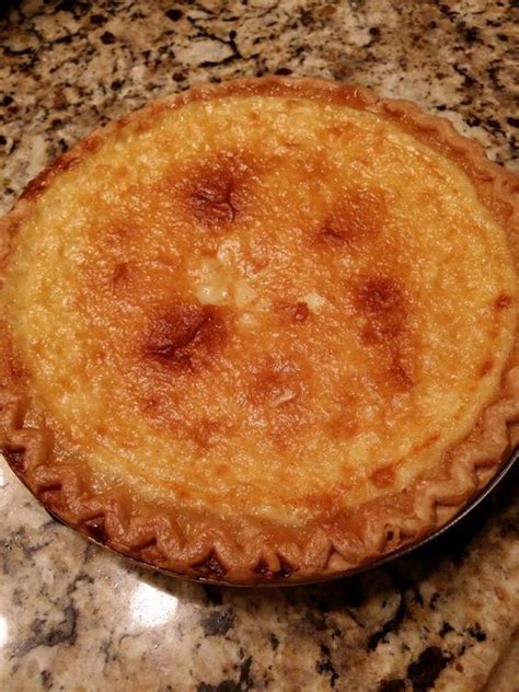 If the crust in this pie is my daughter's favourite. Custard Pie, fresh out of the oven..... | Custard pie recipe, Hawaiian custard pie recipe ...