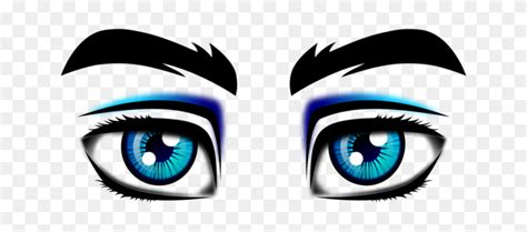 Eyebrow Woman Eye Color Eyes Looking Up Clipart Stunning Free