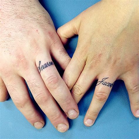 < 3 follow us for the best wedding rings! 55+ Wedding Ring Tattoo Designs & Meanings - True ...