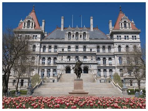 New York State Capitol Albany Rensselaer New York By Rail