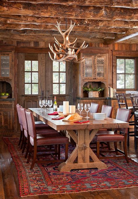 This stylish chandelier is a great addition over a dining table or in an entrance area. Spanish Peaks Cabin: A Rustic Gateway to Big Sky's ...