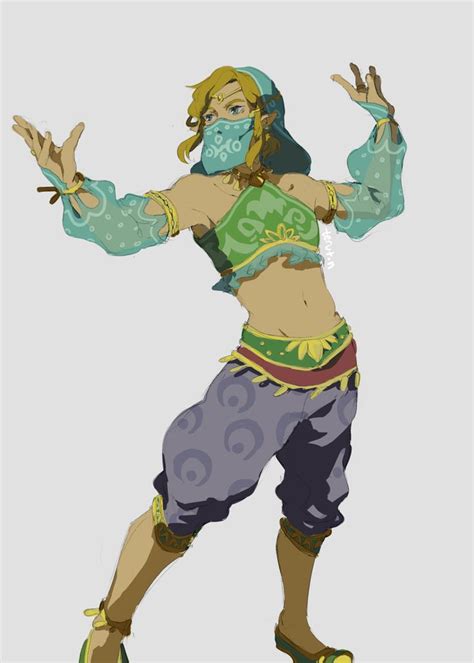 Resultado De Imagem Para Breath Of The Wild Link Gerudo Outfit Legend