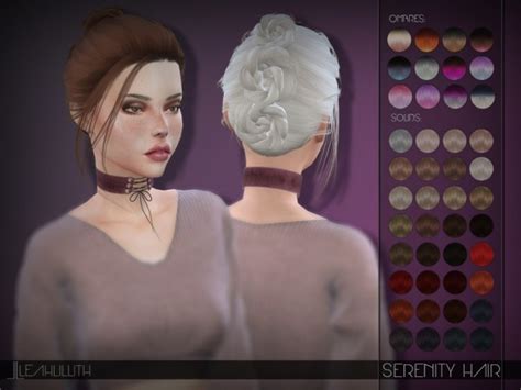 The Sims Resource Serenity Hair By Leahlillith Sims 4 Hairs