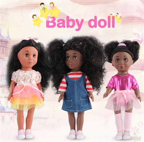 New Arrival 14 Inch Fashion Plastic African Black Dolls Buy African