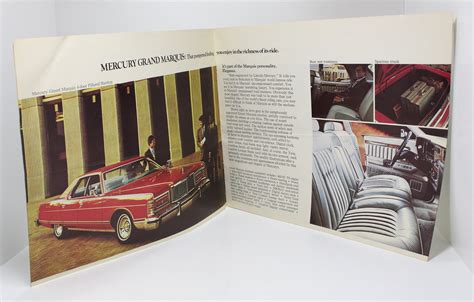 Vintage 1977 Mercury Marquis Brochure Car Dealership Brochure Etsy