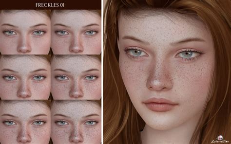 Freckles 01 Lutessasims Sims Sims 4 Freckles