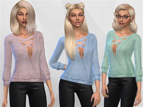 Tam Sweater By Kimoanasims Sims 4 Clothing Sims 4 Model Sims Vrogue