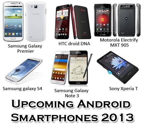Top 10 Best Smart Phones Upcoming Android Smart Phones 2013