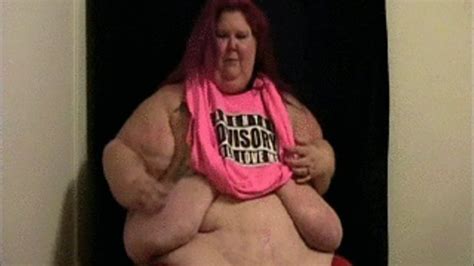 Sinfully Divine Ssbbw Over 600 Pounds Too Fat For Small Pink Shirt 600 Pound Ssbbw