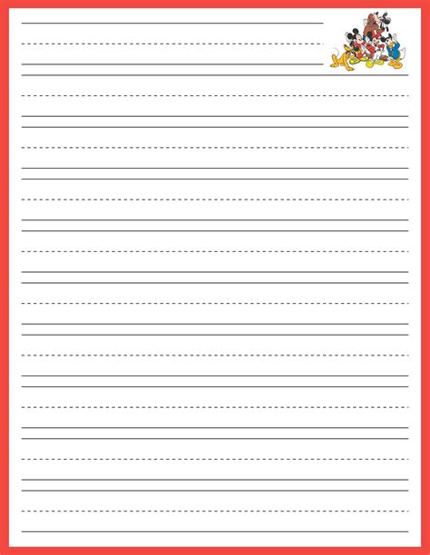 Free Printable Lined Paper With Decorative Borders Lined Stationery Etsy