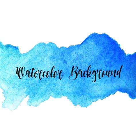 Premium Vector Blue Watercolor Background