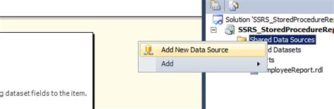 SSRS Report Using Stored Procedure With Parameter