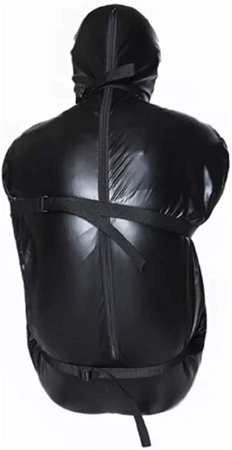 Top Totty Unisex Saucy Role Play Erotic Dominatrix Leather Full Body Bondage Bodysuit With 6pcs