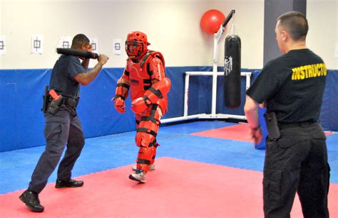Seeing Red Clayton County Police Academy Recruits Learn Defensive Tactics Features News