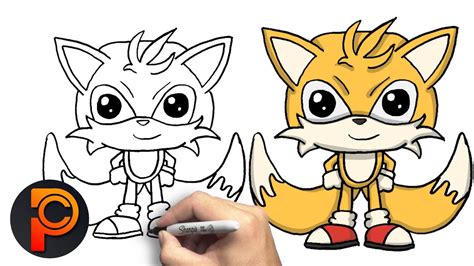 How To Draw Tails Step By Step Youtube
