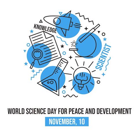 Premium Vector World Science Day For Peace And Development