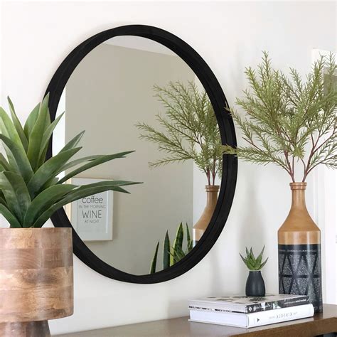 Making a custom mirror wood frame, from oak and walnut! Davao Black Round Wood Frame Mirror 60cm 80cm 100cm | Luxe ...