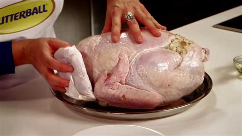 Preparing Butterball Cook From Frozen Stuffed Turkey Youtube
