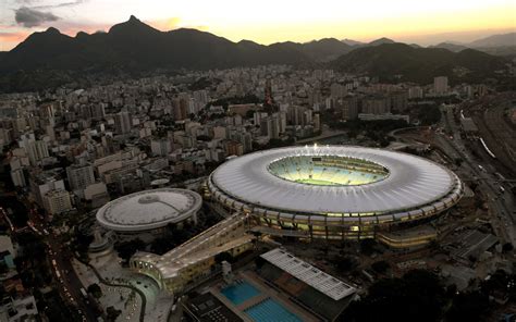 Maracanã Stadium Brazil Stadium City Sunset Wallpapers Hd Desktop