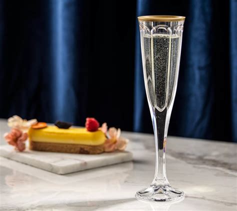 Joyjolt Set Of Two 4 36 Oz Windsor Crystal Champagne Flutes