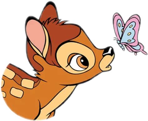 Cartoon Disney Bambi Farfalla Sticker By Nrggiulia83