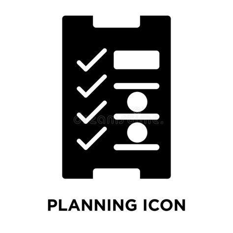 Planning IconÂ Vector Isolated On White Background Logo Concept Of