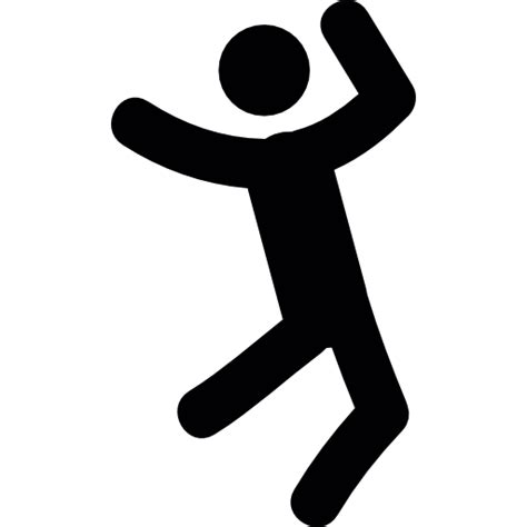Happy Person People Happy Happiness Stick Man Jumping Jump Icon Clip