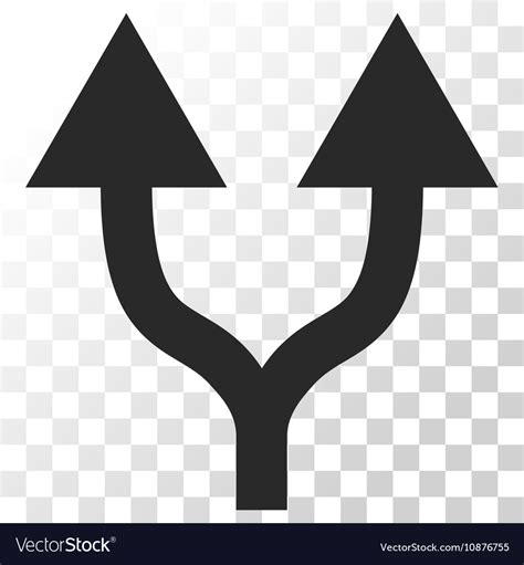 Split Arrows Up Icon Royalty Free Vector Image