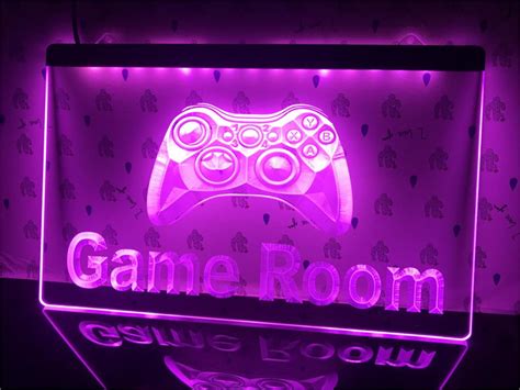 Game Room Lighted Sign Console Led Light Decor Light