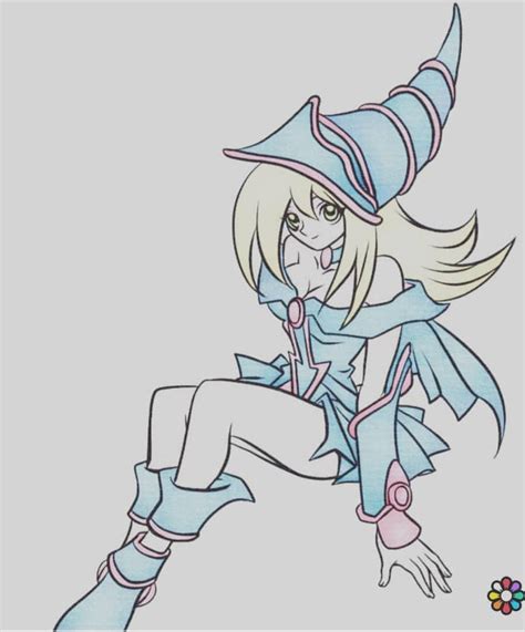 Dark Magician Girl Coloring By Arguszn On Deviantart