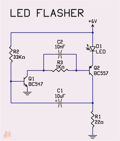 12 Volt Led Flasher Circuit Diagram