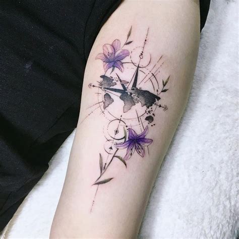 map compass Done at latebird tattoo 애리타투 tattoo tattoos