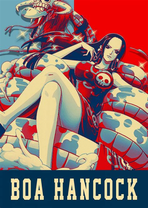 Boa Hancock One Piece Pop Art Poster Print Metal Posters Di 2020 Dengan Gambar