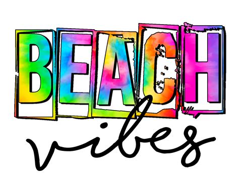 Beach Vibes Transfer Prints