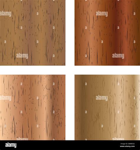 Set Of Wooden Textures Vector Illustration Stock Vector Image And Art