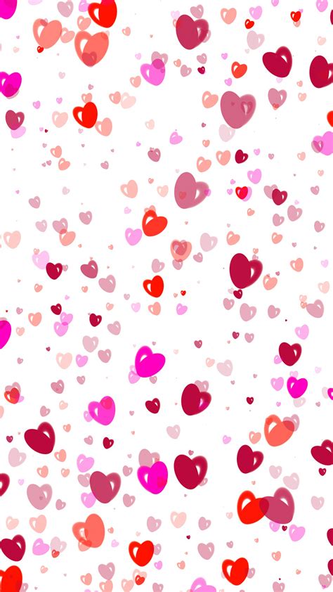 Ultra Hd Painted Love Hearts Wallpaper For Your Mobile