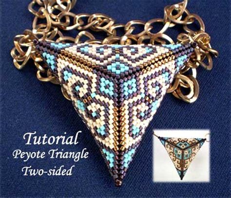 Peyote Triangle Two Sided Beading Tutorials And Patterns By Ellad2