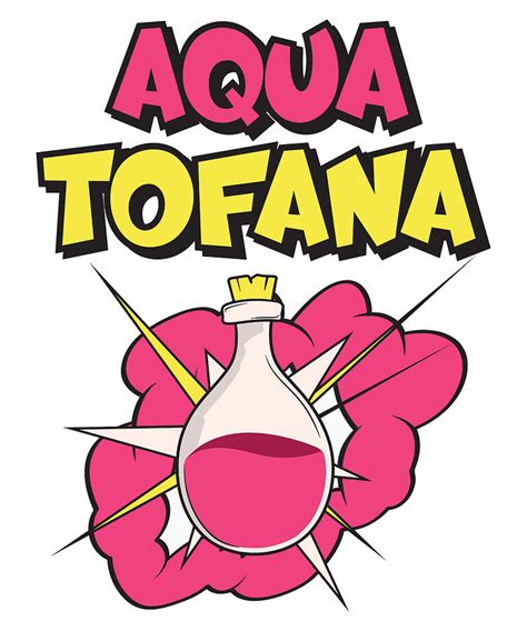 Aqua Tofana Vintage Poison Bottle Skull Pop Art Digital Art By Toms Tee