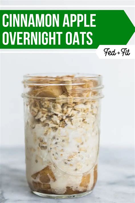 Top your vegan overnight oats with whatever you like. Apple Cinnamon Overnight Oats | Recipe in 2020 | Low ...