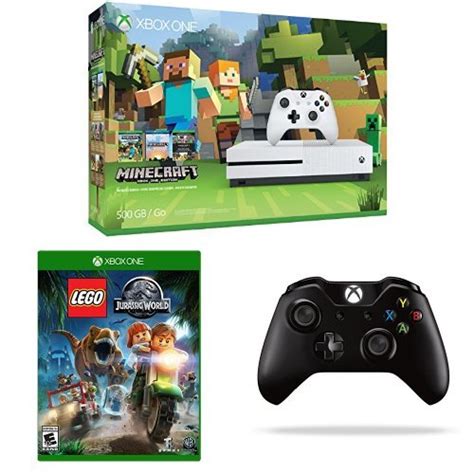 Xbox One S 500gb Console Minecraft Bundle Lego Jurassic