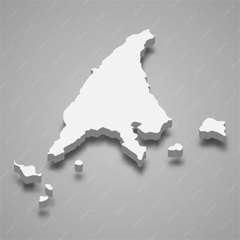 Premium Vector Isometric Map Of Labuan Is A State Of Malaysia